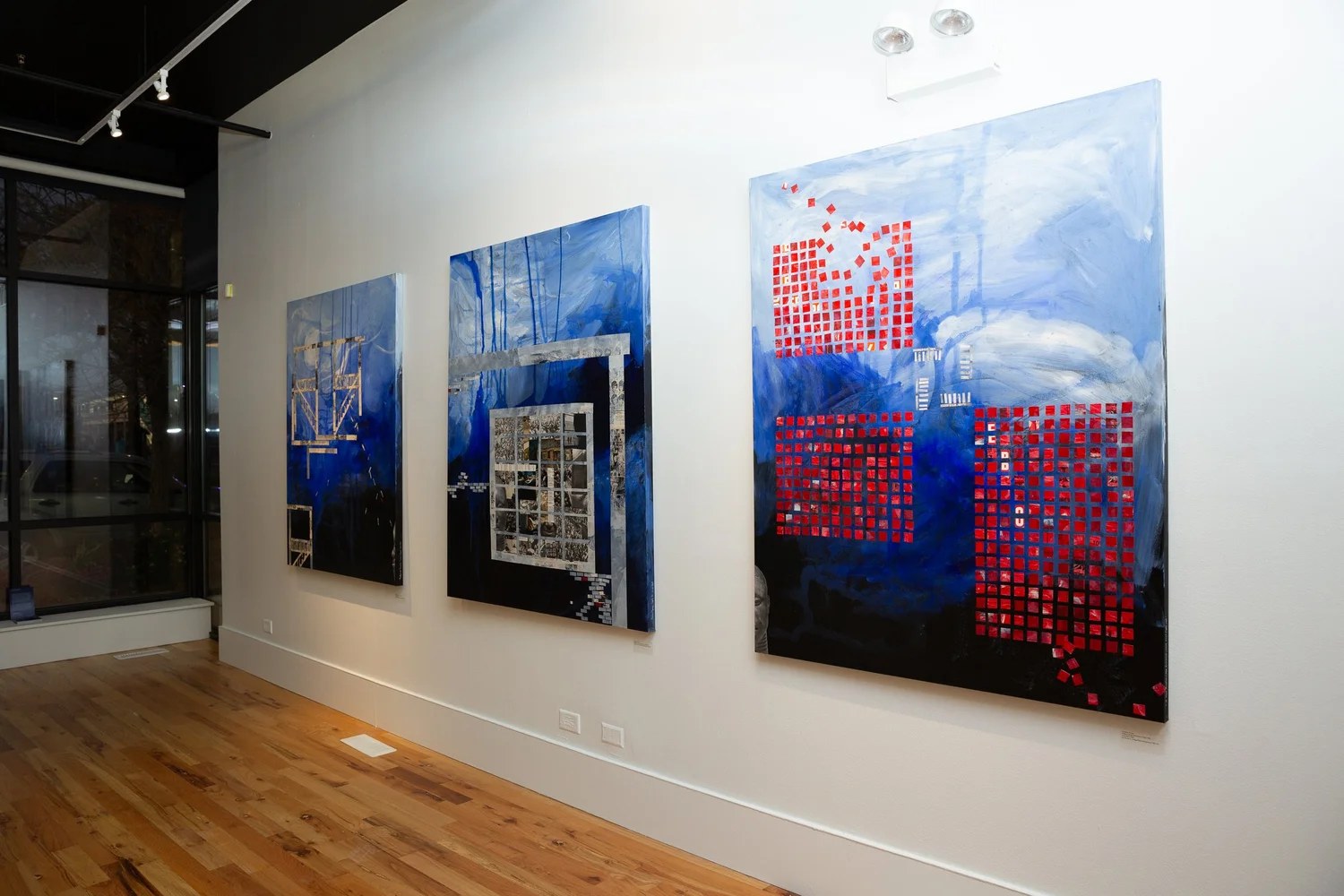 Gallery installation view of Remembering Ghosts