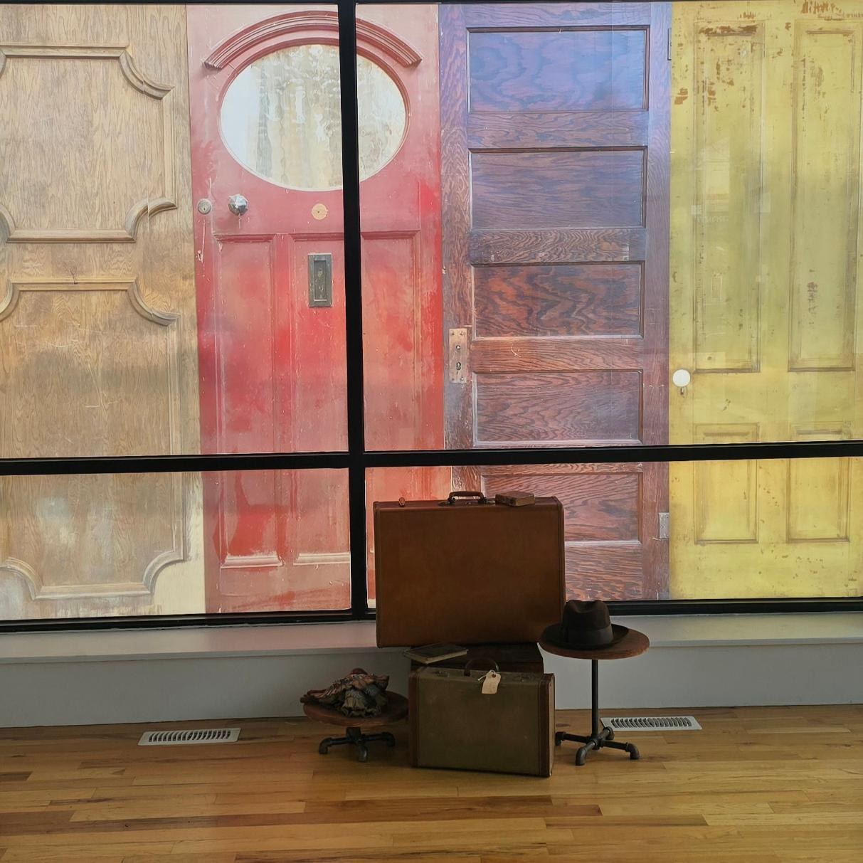 Interior installation view of Remembering Ghosts